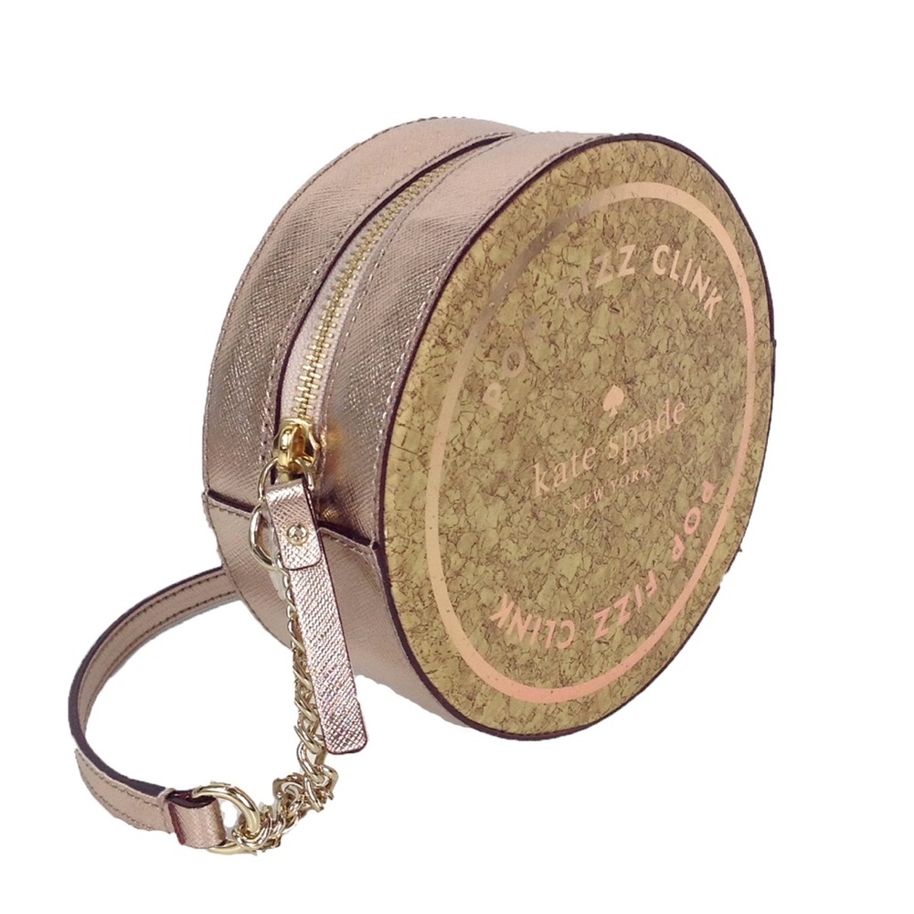 Super cute rose gold Kate Spade circle purse, great condition